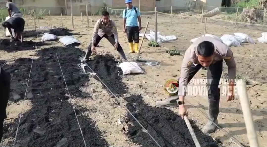 Taruna Akpol Pulihkan Ketahanan Pangan dan UMKM Warga Aceh Tamiang Lewat Pekarangan Pangan Lestari