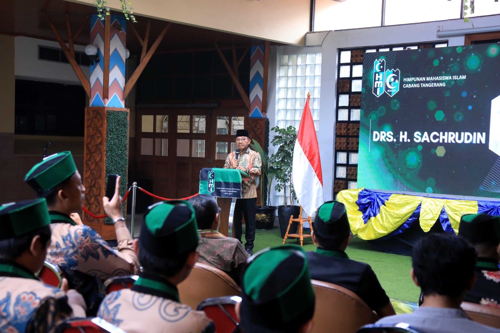 Kenang Masa Muda, Sachrudin Motivasi Kader Saat Pelantikan HMI Kota Tangerang