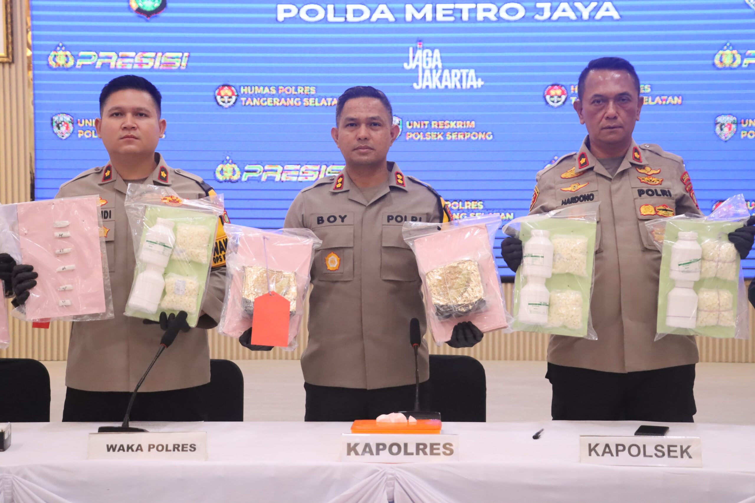 Pengungkapan Narkotika Jenis Sabu 2.1 Kilo gram Unit Reskrim Polsek Serpong 