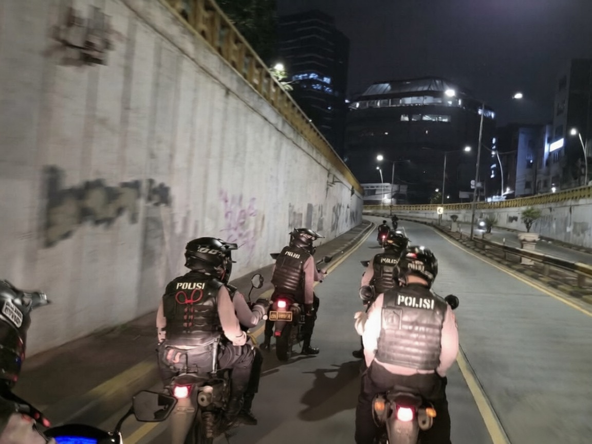 Tim Patroli Perintis Presisi Direktorat Samapta Polda Metro Jaya Amankan 4 Orang Penjual Tramadol di Tanah Abang