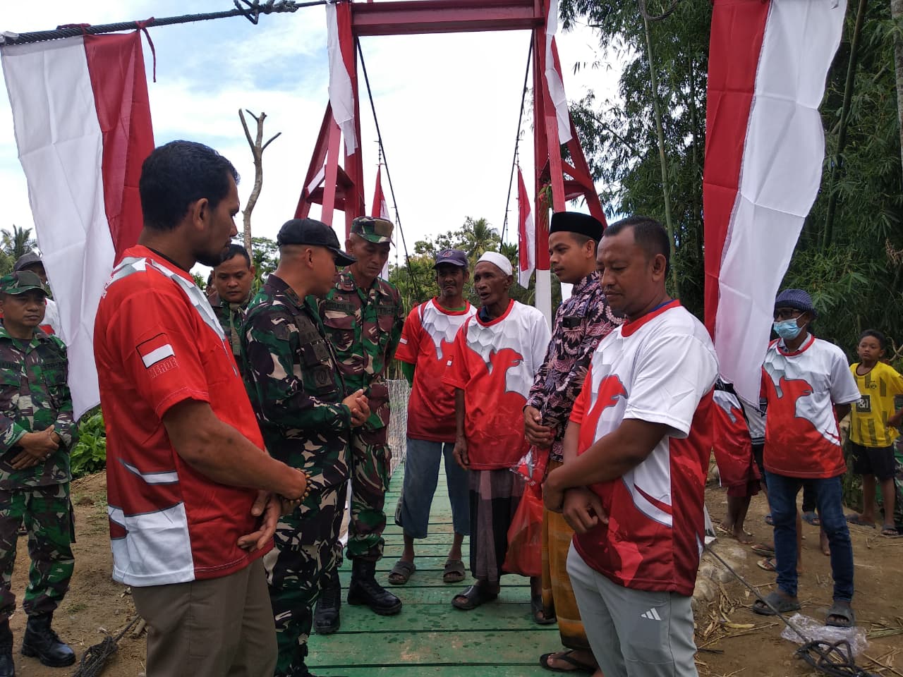 Tradisi Peusejuek Tandai Rampungnya Jembatan Garuda di Aceh Utara