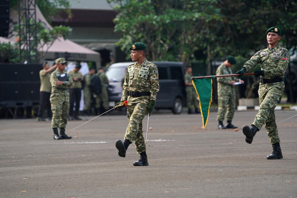 Siap Tampil Prima di Bawah Langit Jakarta, Yonif 509/BY Kostrad Dalam Gladi Kotor Upacara HUT Kostrad ke-65