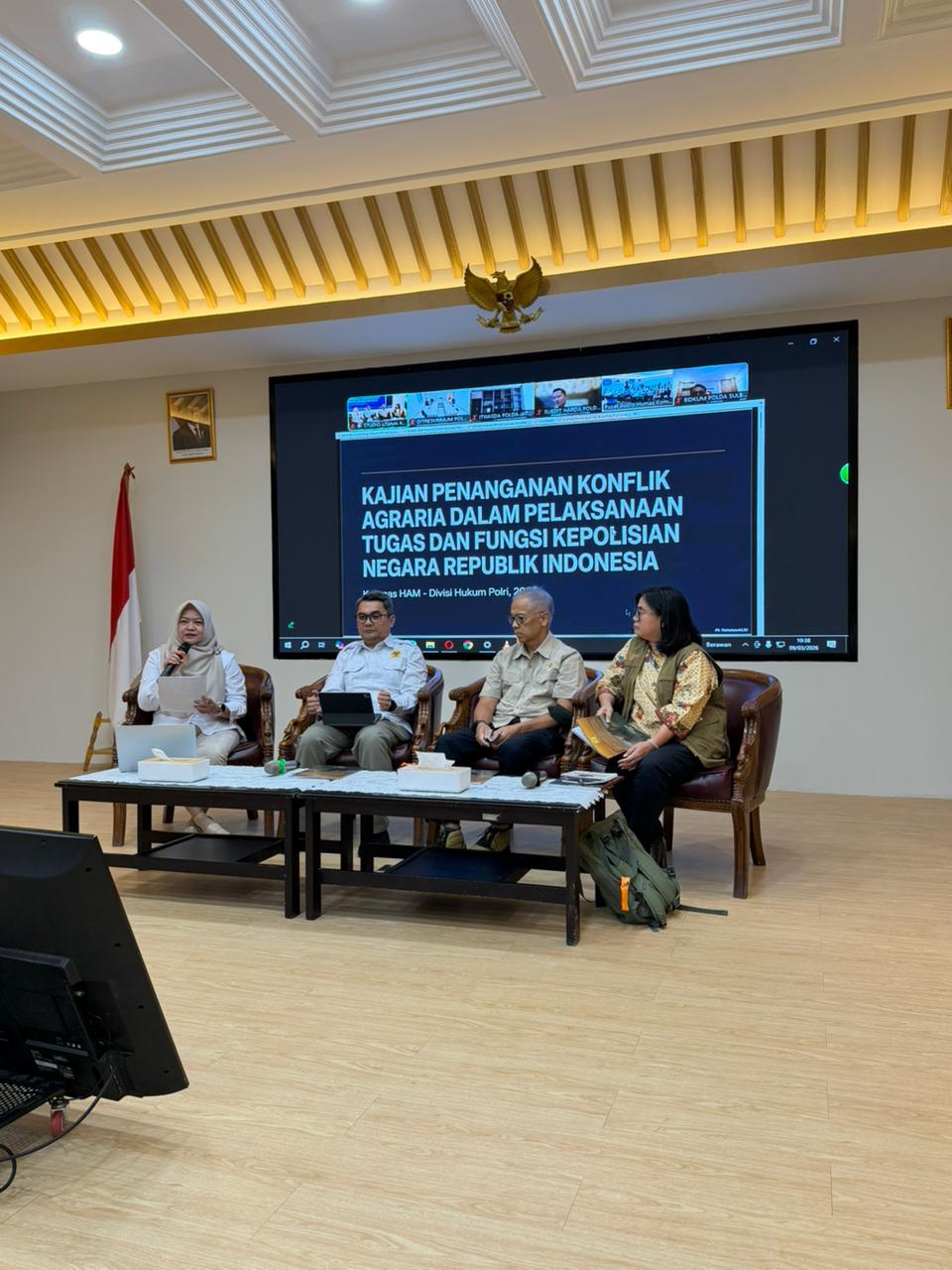 Wujudkan Keadilan Agraria, Polri Hadiri Diskusi Publik dan Launching Kajian Penanganan Konflik di Komnas HAM