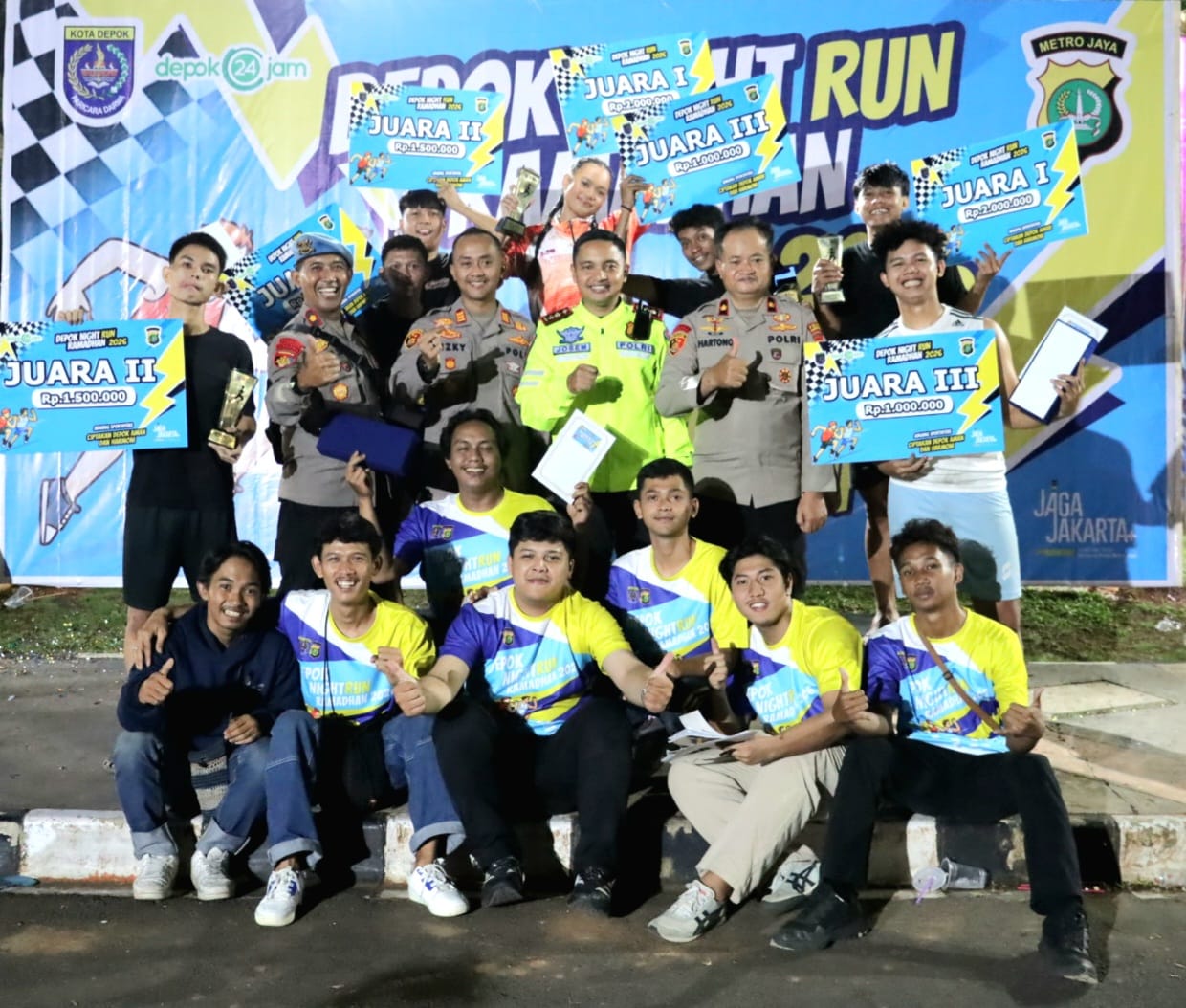 Depok Night Run Ramadhan 2026 Meriah, Polisi: Wadah Positif Cegah Tawuran