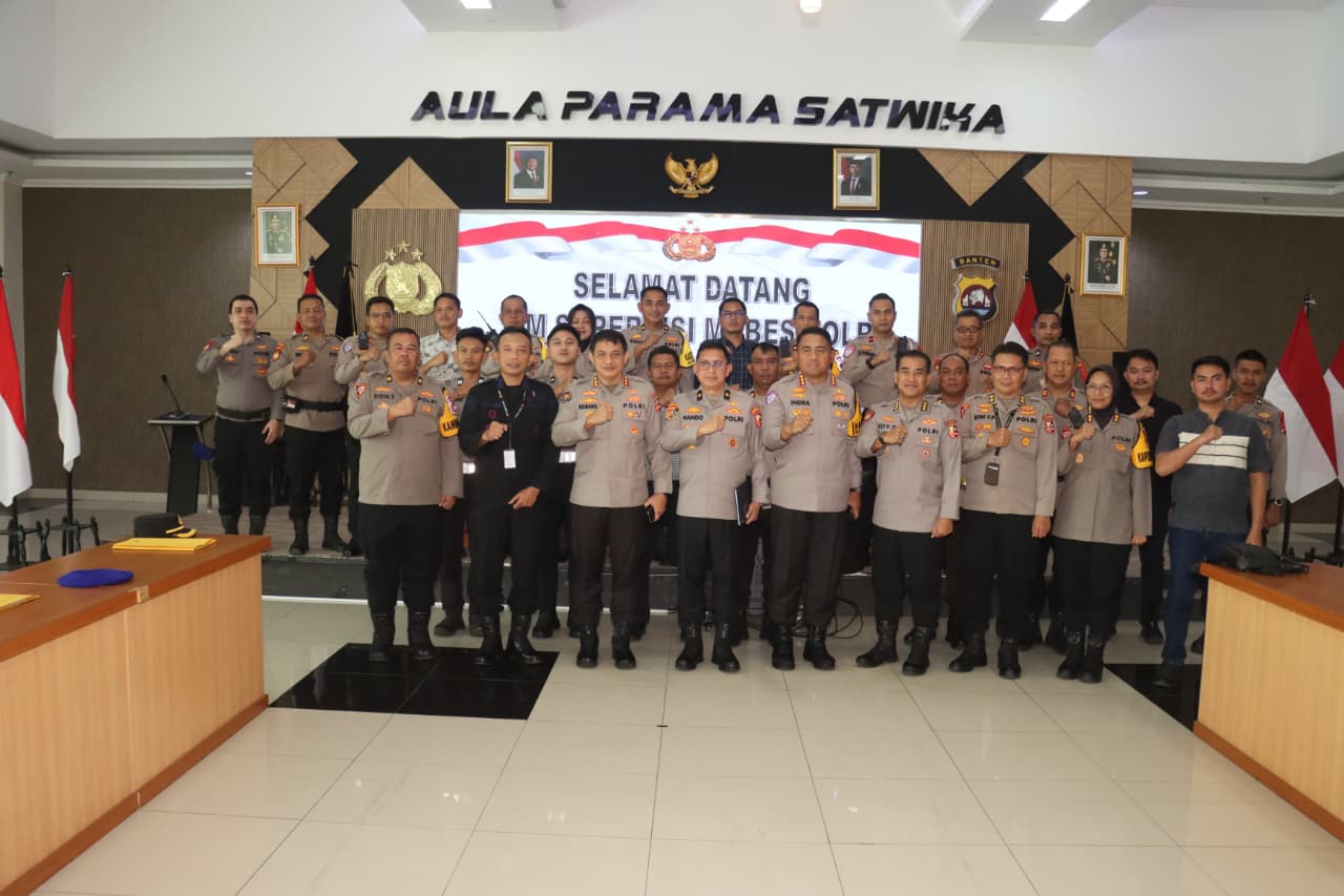 Tim Supervisi Mabes Polri Cek Kesiapan Ops Ketupat Maung di Polresta Tangerang