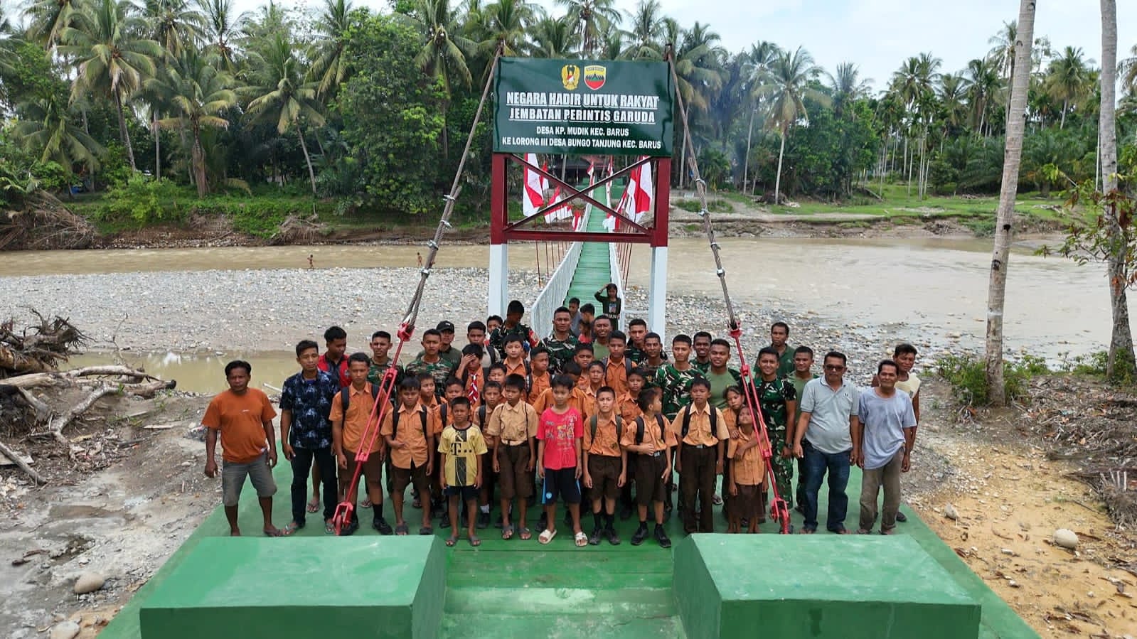 Jembatan Perintis Garuda di Barus Rampung Dibangun, Dukung Mobilitas Warga