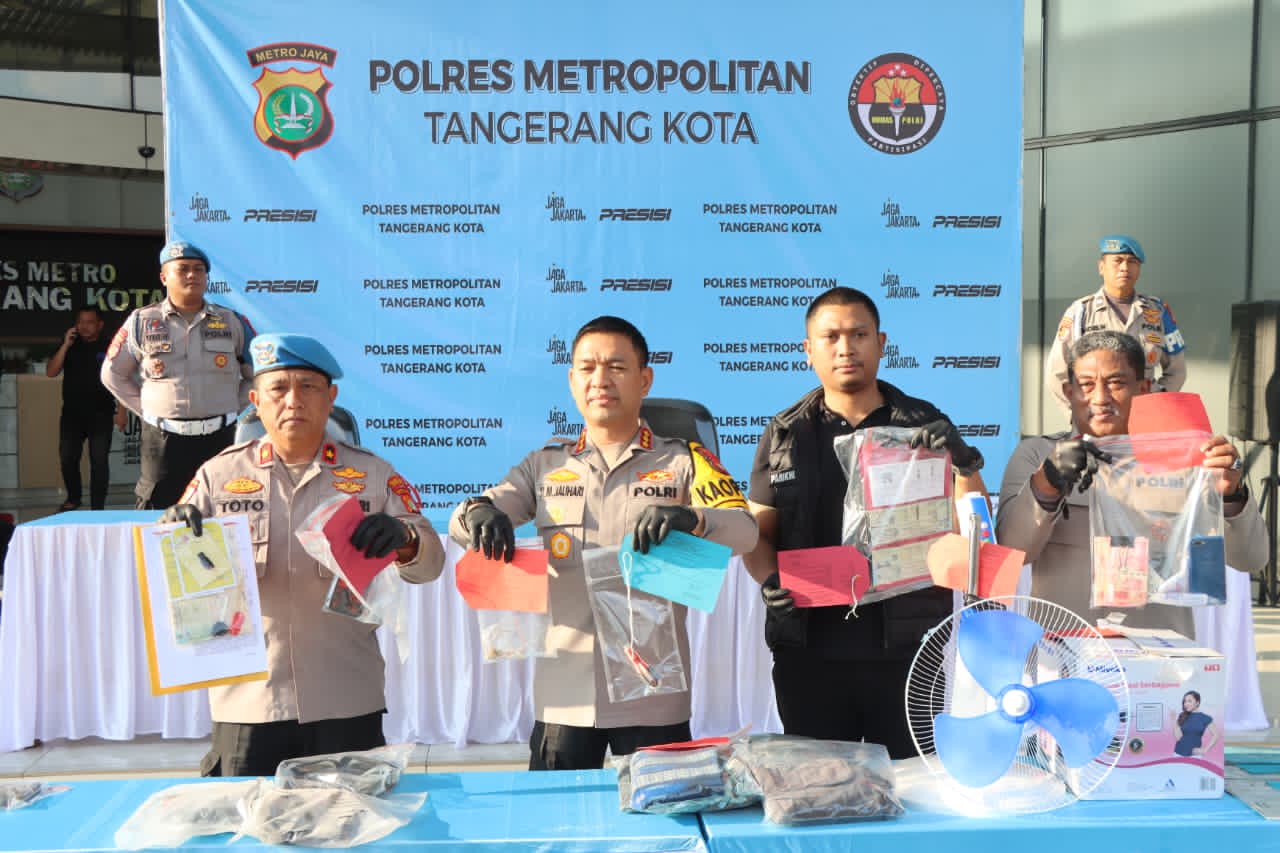 Polisi Sikat Komplotan Curas Dan Curanmor Di Kota Tangerang, 7 Debt Collector Gadungan Ditangkap