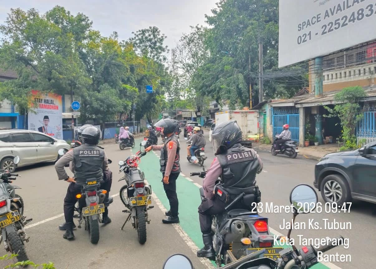 Cegah Kriminalitas Siang Hari, Polres Metro Tangerang Kota Intensifkan Patroli Dialogis di Pusat Keramaian