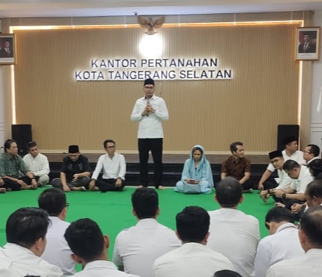 Gelar Buka Puasa Bersama dan Pengajian, Kantah Tang Sel Pererat Silaturahmi dengan IPPAT dan Media