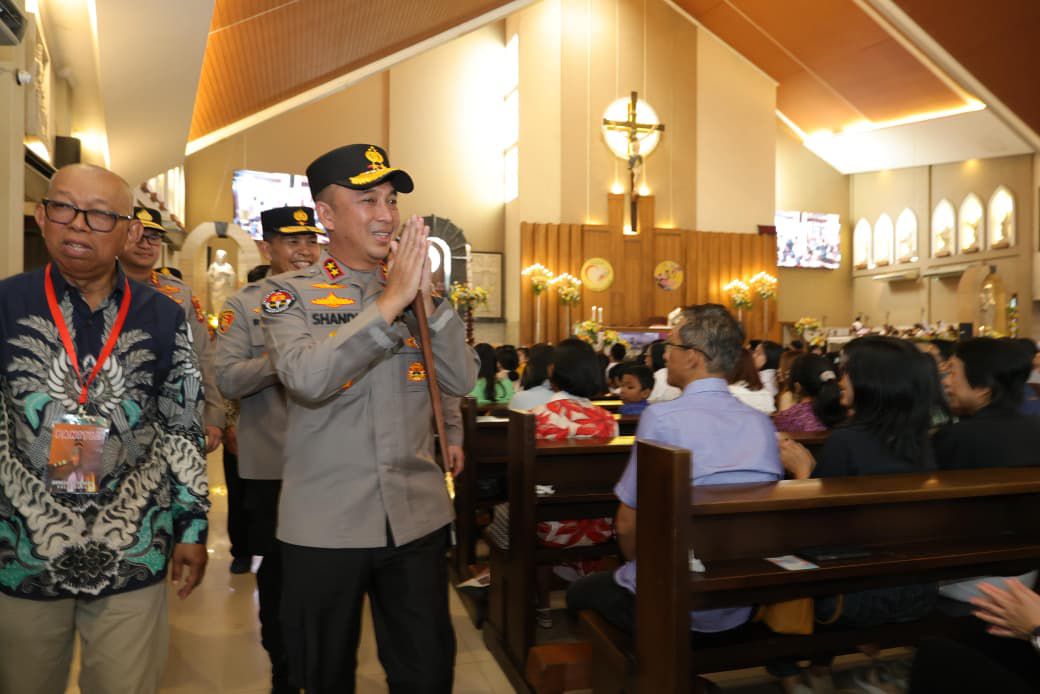 Sapa Jemaat Gereja St. Yoseph, Kapolda Sumsel Ajak Gotong Royong Jaga Kamtibmas Bumi Sriwijaya
