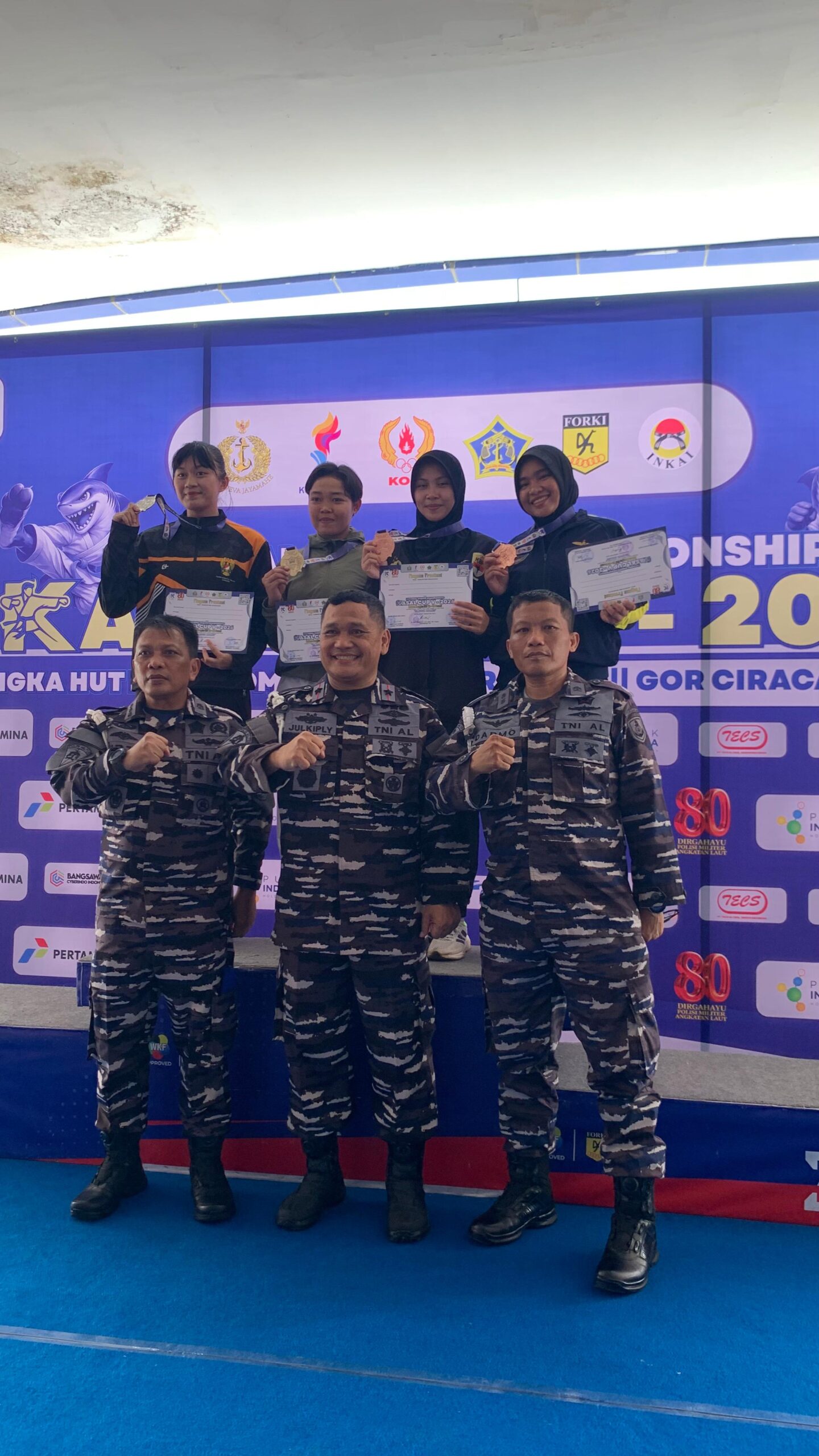 Bripda Petra Sihombing: Sang Penjinak Bom Tangguh, Peraih Emas Karate KASAL Cup V 2026
