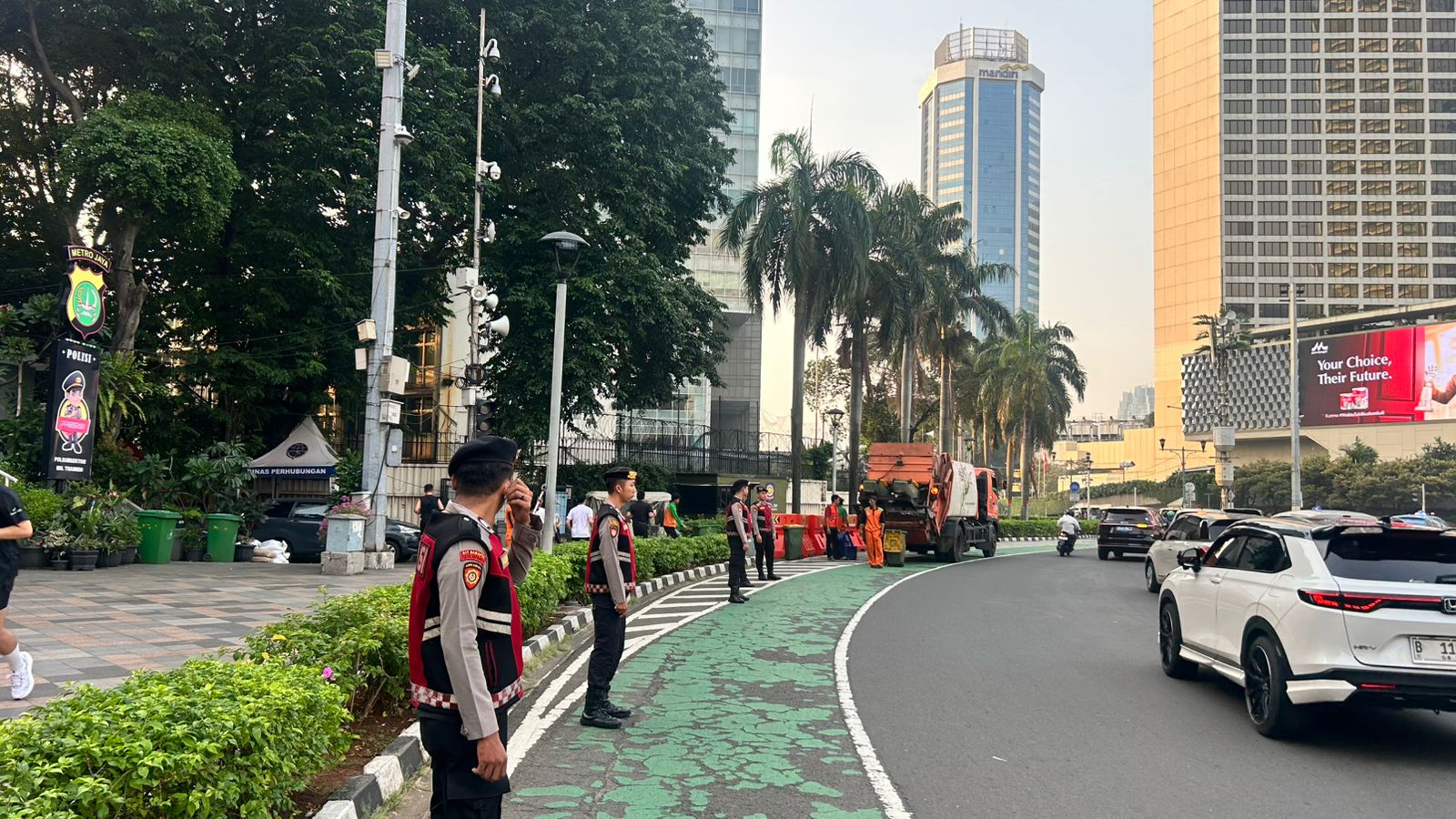 Jaga Denyut Nadi Ibu Kota, Detasemen Perintis Baharkam Polri Gelar Pengamanan ‘Strong Point’ di Titik Vital Jakarta