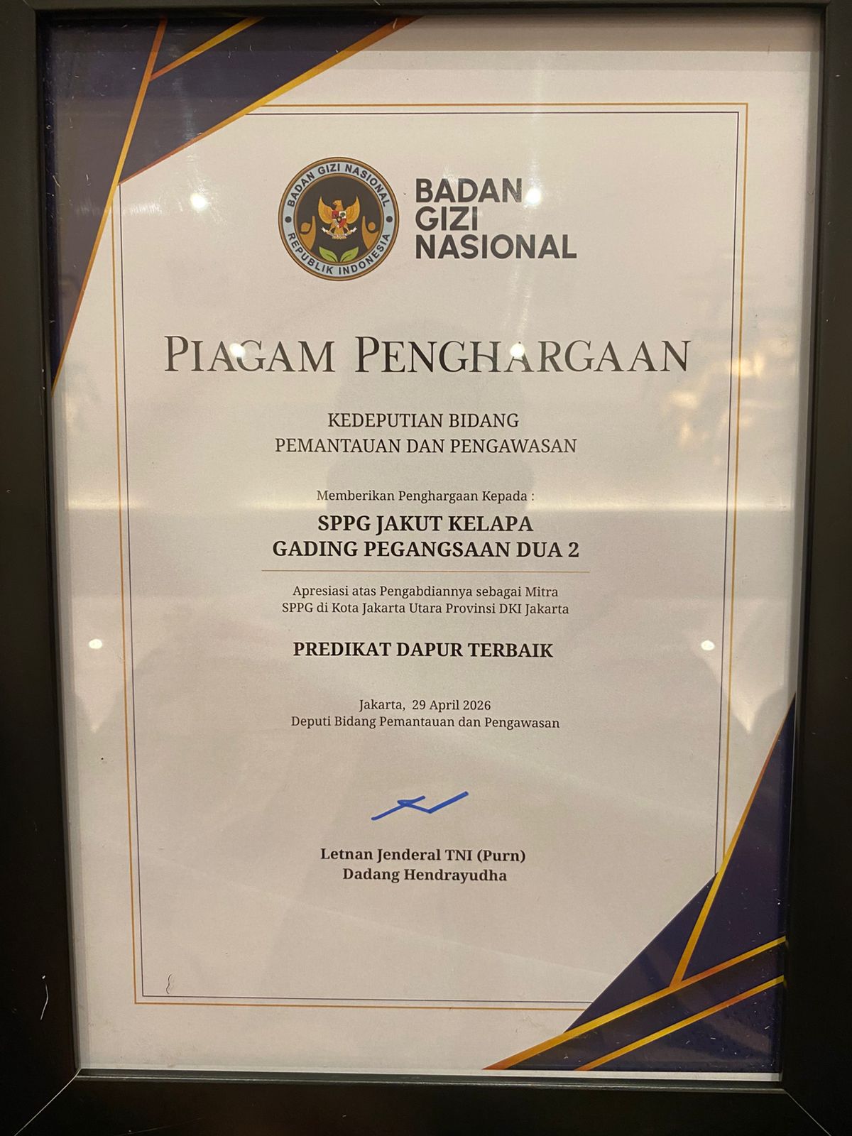 Paling Memenuhi Standar Operasi, SPPG Pegangsaan Dua Polres Jakut Raih Predikat Dapur Terbaik Se-DKI Jakarta