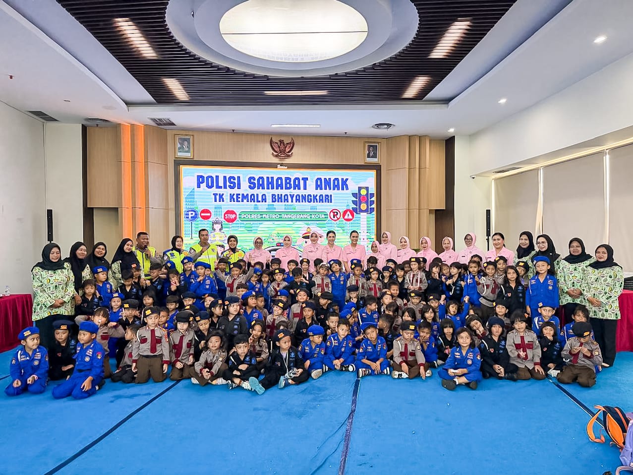 Edukasi Sejak Usia Dini, Polres Metro Tangerang Kota Ajak Anak TK Tertib Berlalu Lintas