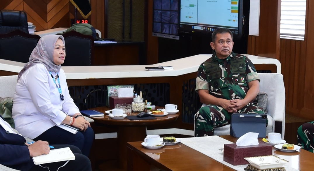 Kasad Terima Deputi Kemenko Pangan, Percepat Implementasi Pengelolaan Sampah Nasional