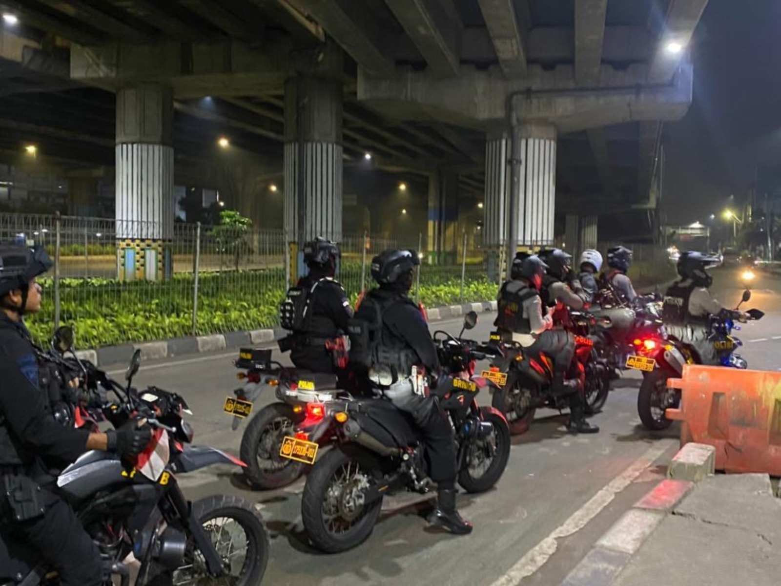 Brimob Metro Jaya Amankan 7 Motor Diduga untuk Balap Liar di Jakarta Timur