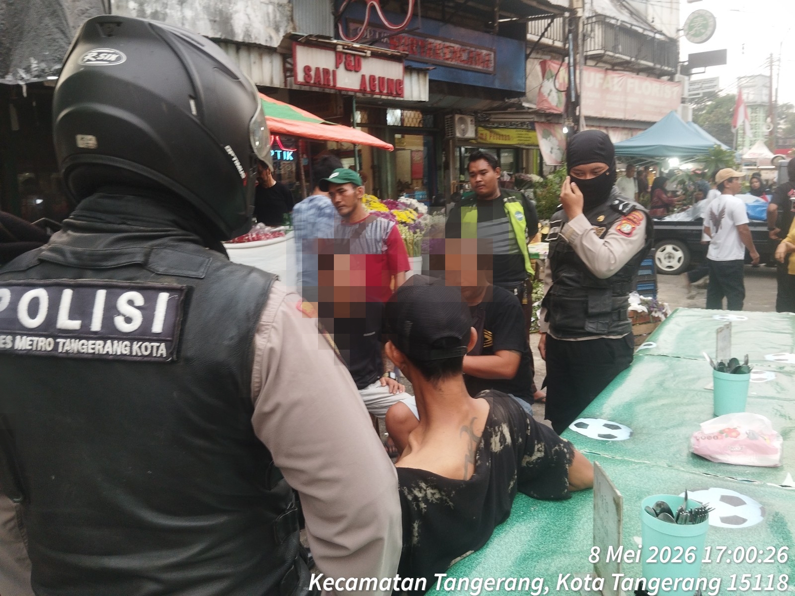 Cekcok Lapak Berujung Pengeroyokan Di Pasar Lama Tangerang, 3 Pelaku Ditangk