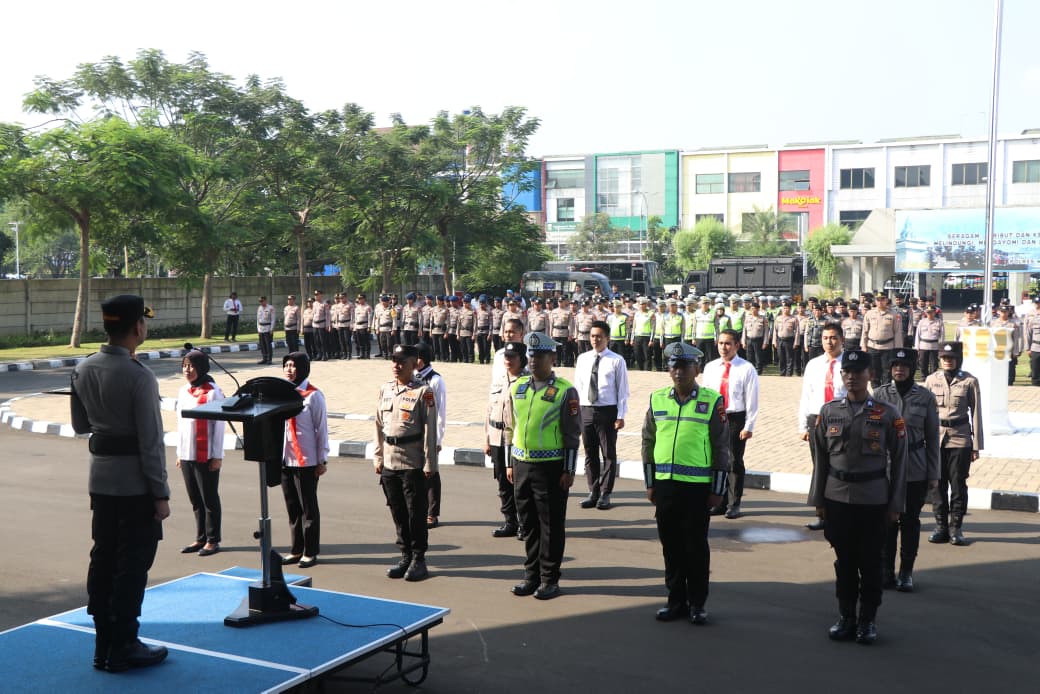 500 Personel Ikuti Upacara Apel Penghargaan Di Polres Metro Tangerang Kota