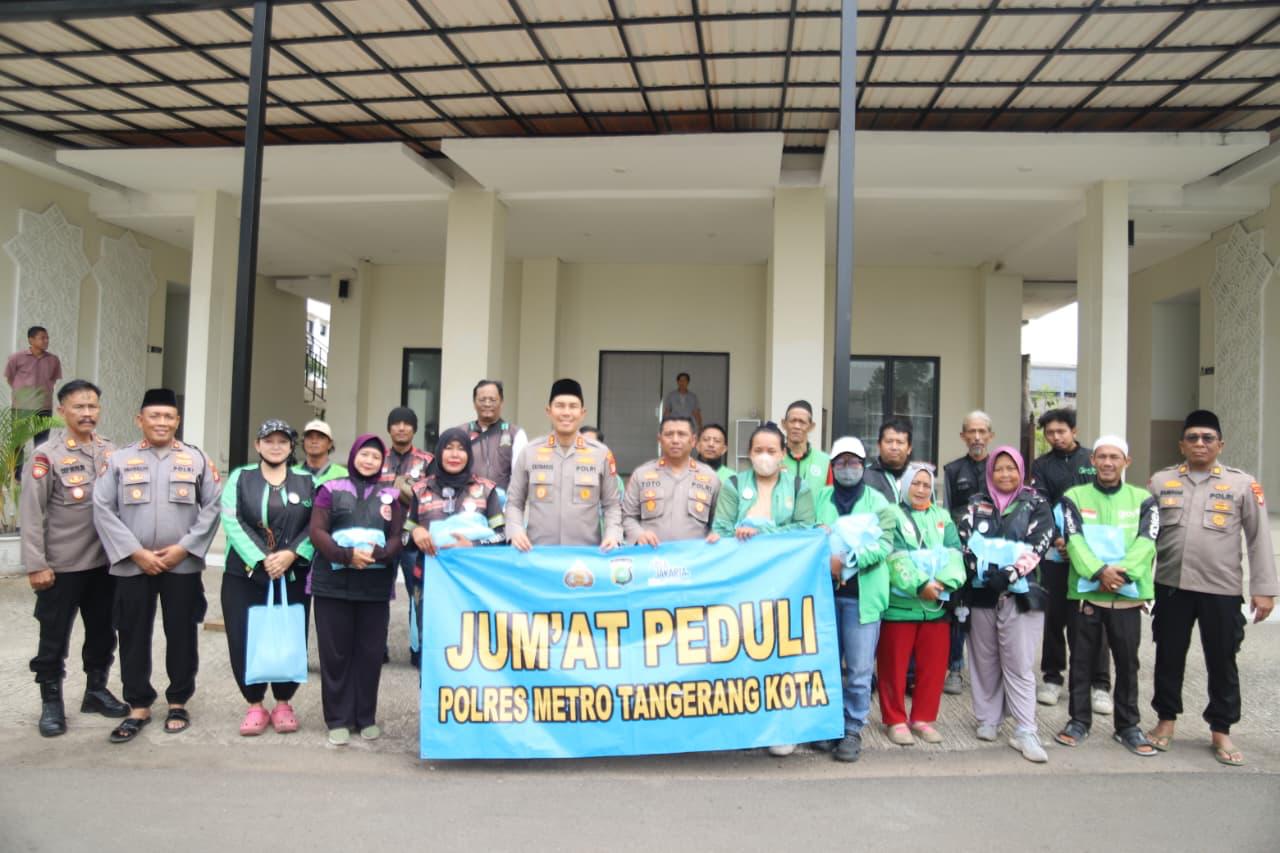 Polres Metro Tangerang Kota Gelar Jumat Peduli Bersama Komunitas Ojol