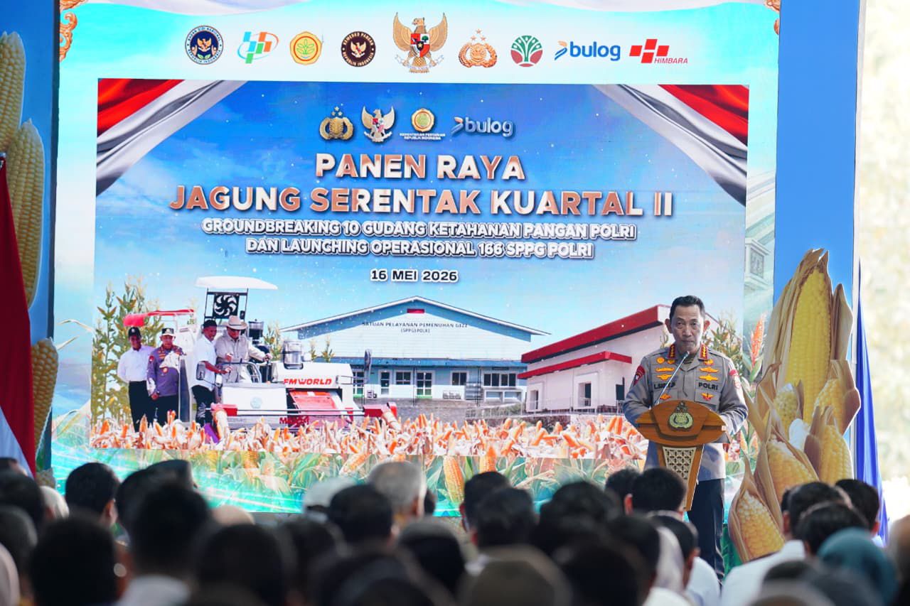 Presiden Prabowo dan Kapolri Panen Raya Jagung Nasional di Tuban Perkuat Ketahanan Pangan