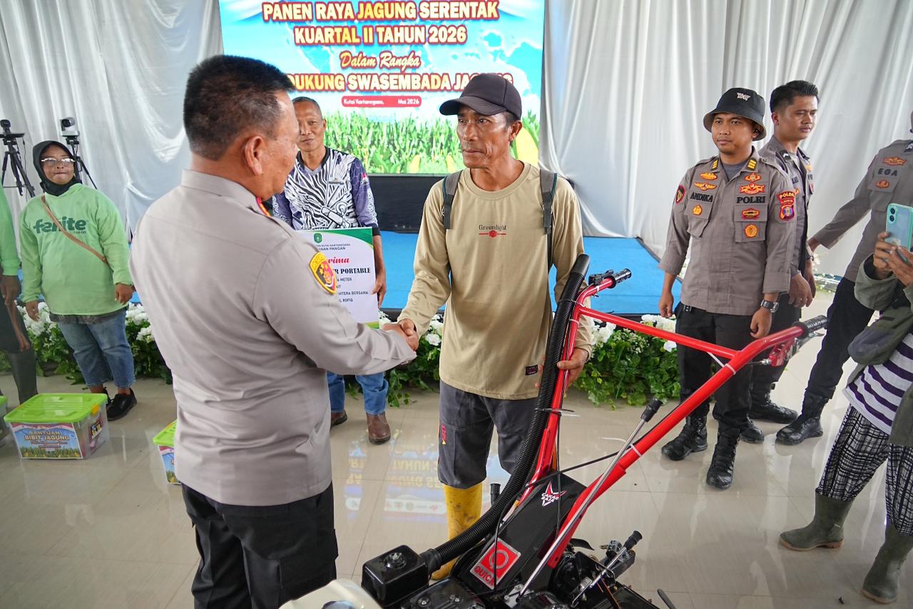 Perkuat Ketahanan Pangan Nasional, Polda Kaltim Gelar Panen Raya Kuartal II Tahun 2026