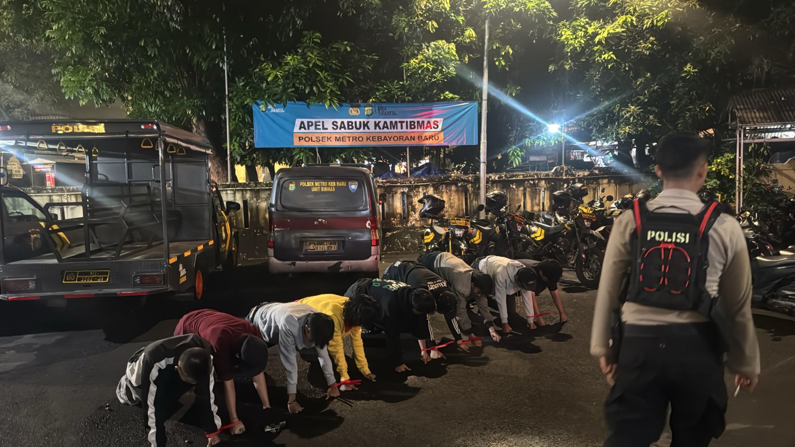 Tim 3P Polres Metro Jaksel Amankan 9 Pemuda Diduga Hendak Tawuran di Radio Dalam