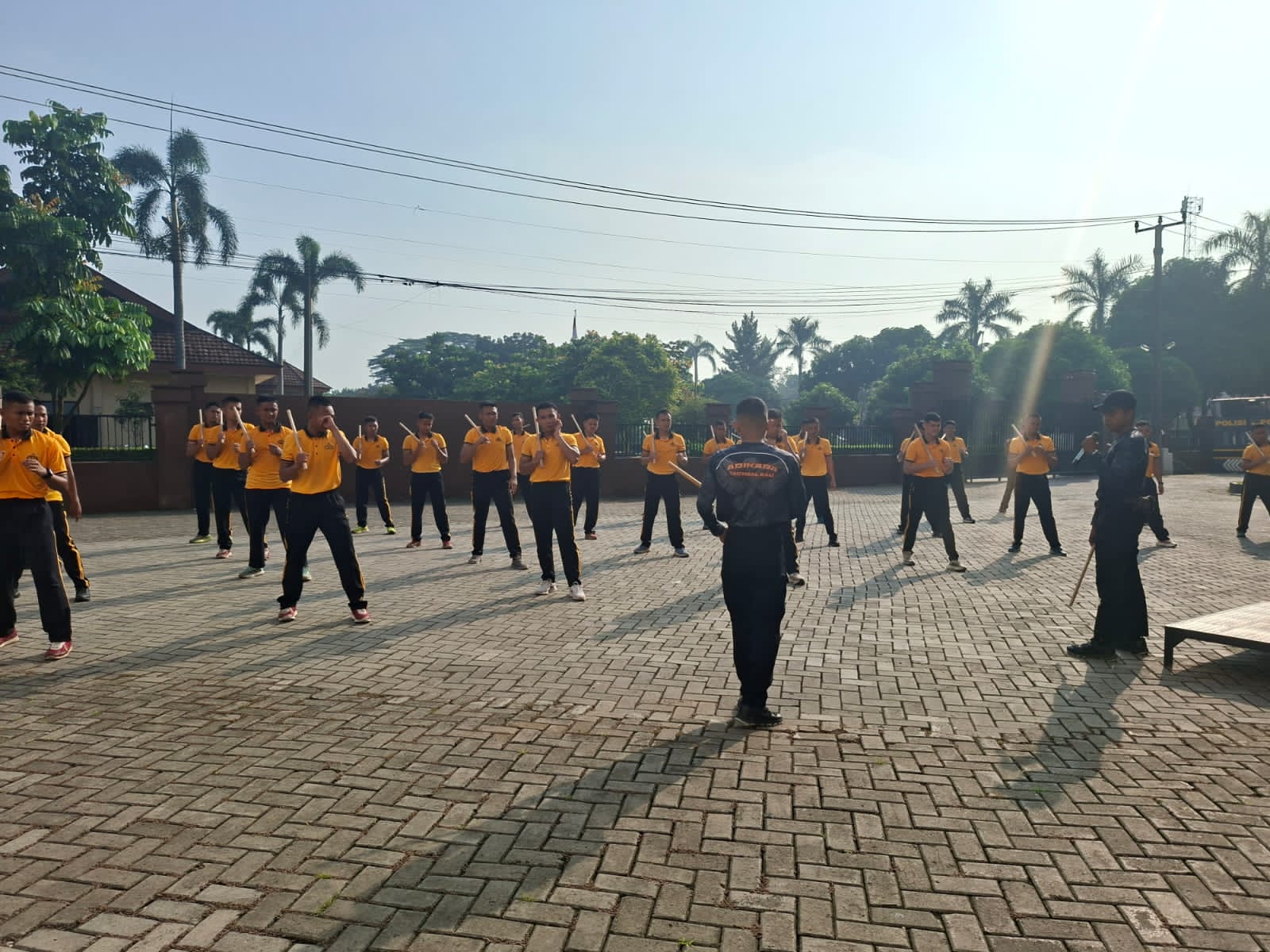 Tingkatkan Kemampuan Operasional, Personel Detasemen Perintis Gelar Latihan Bela Diri Eskrima