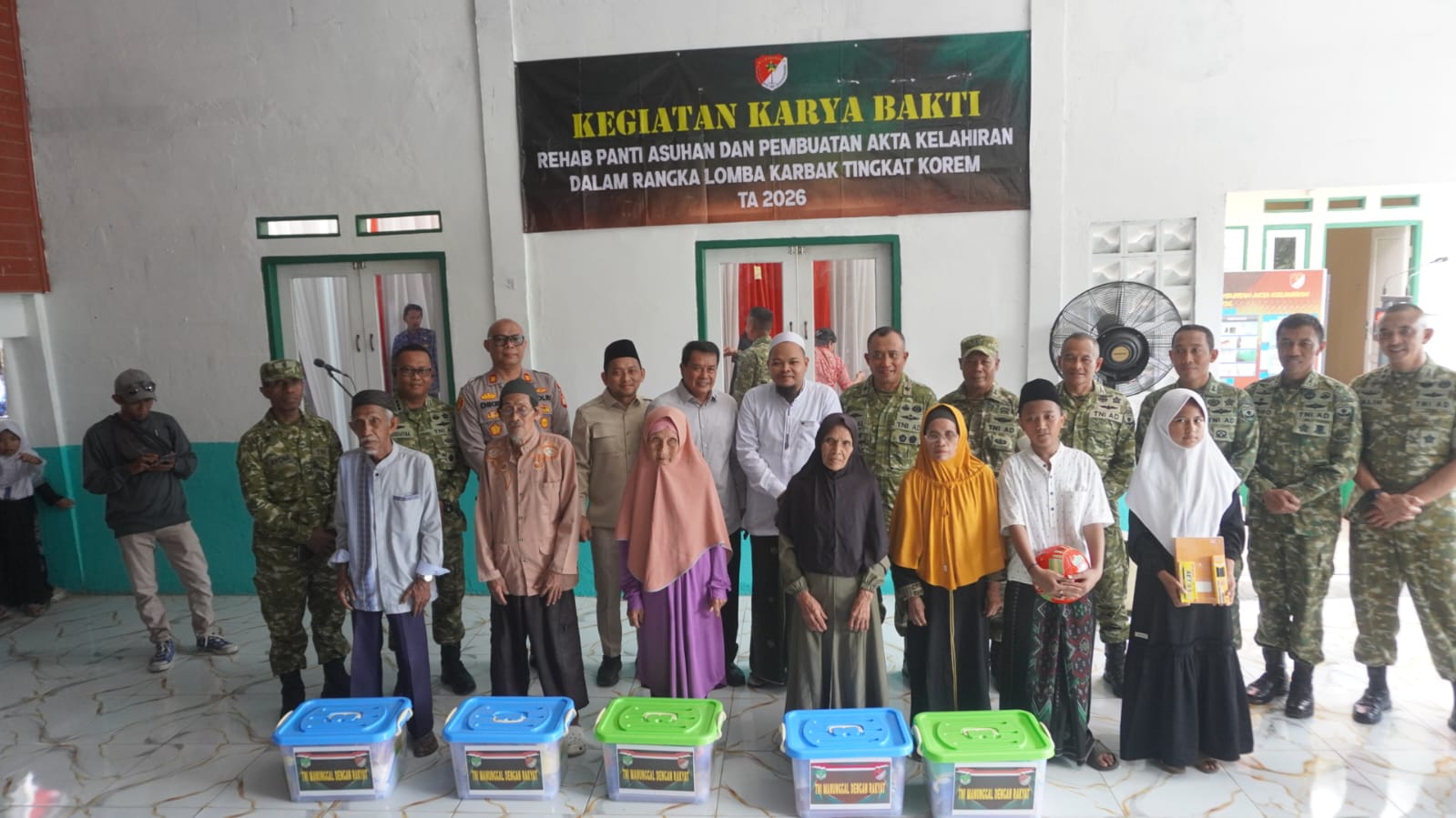 Peduli Generasi Penerus Bangsa, Danrem 052/Wijayakrama Resmikan Rehabilitasi Panti Asuhan dan Pondok Pesantren di Tangerang