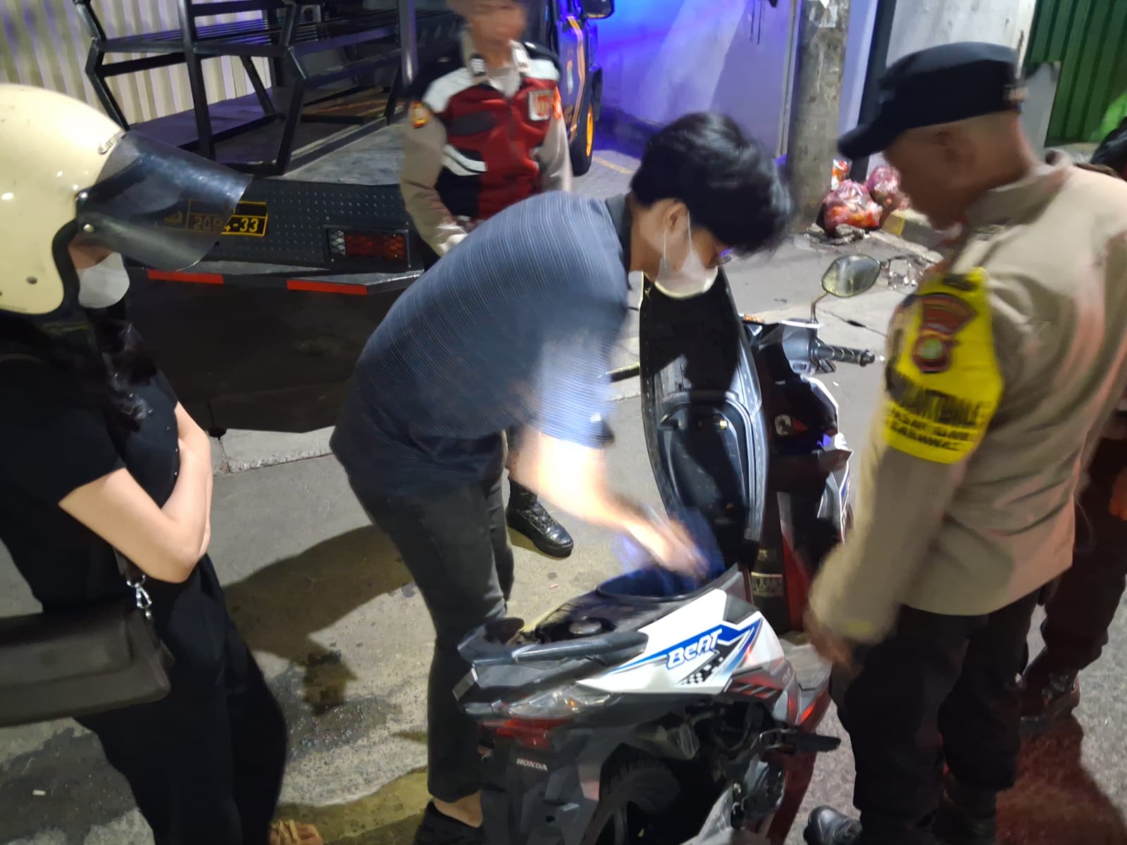 Antisipasi Kejahatan Jalanan, Polsek Karawaci Rutin Gelar Patroli Mobile dan Razia Stasioner