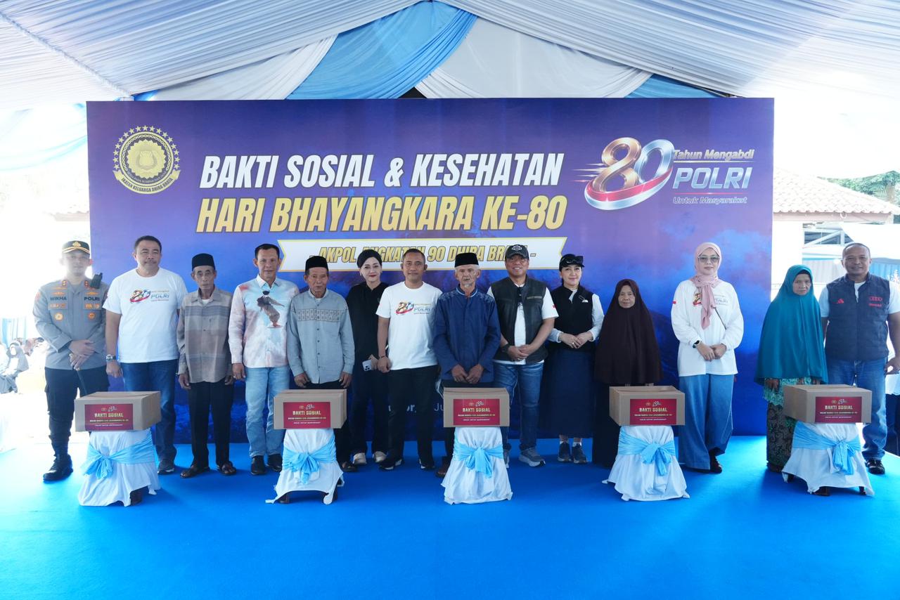 Sambut Hari Bhayangkara ke-80, Wakapolri dan Akpol ’90 Dhira Brata Gelar Bakti Sosial dan Kesehatan di Bogor