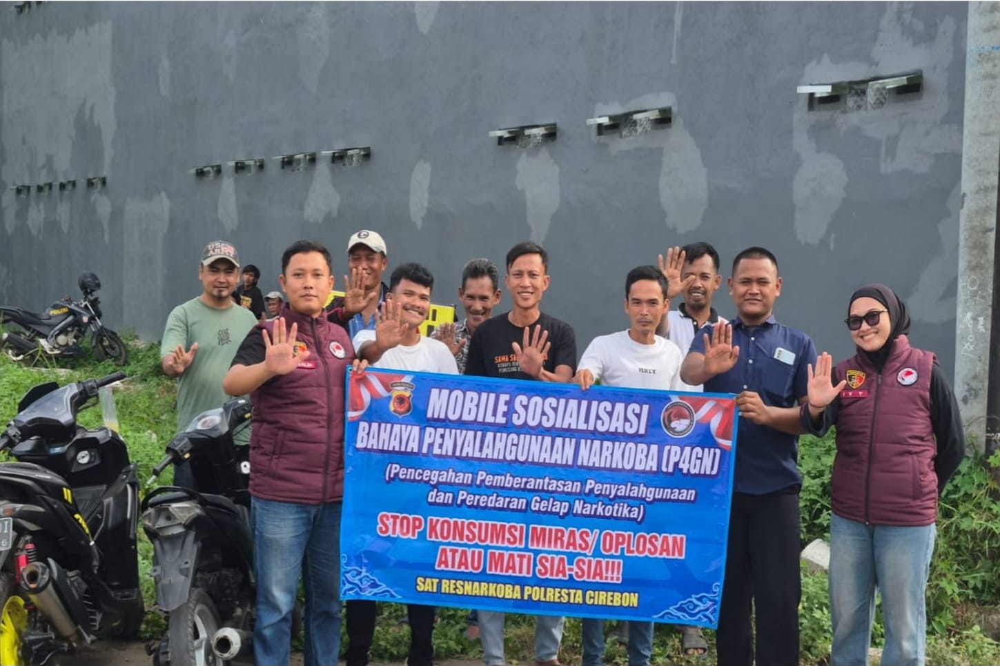 Satresnarkoba Polresta Cirebon Gelar Sosialisasi Keliling Bahaya Narkoba dan Miras Oplosan