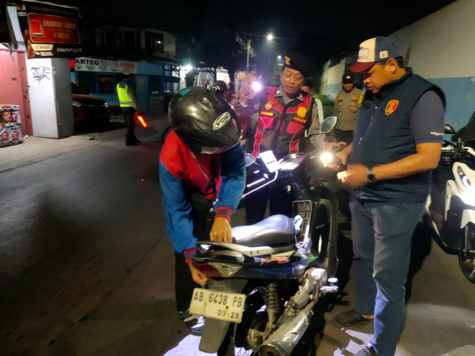 Razia Stasioner di Jalan Iskandar Muda, Polsek Neglasari Pastikan Keamanan Warga