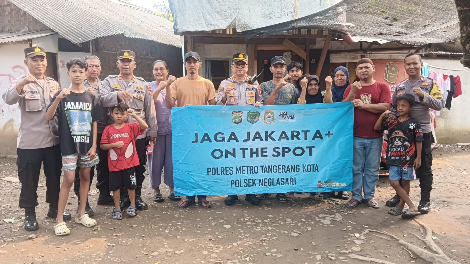 Kapolsek Neglasari Gelar Jaga Jakarta+ On The Spot Bersama Warga Kelurahan Mekarsari
