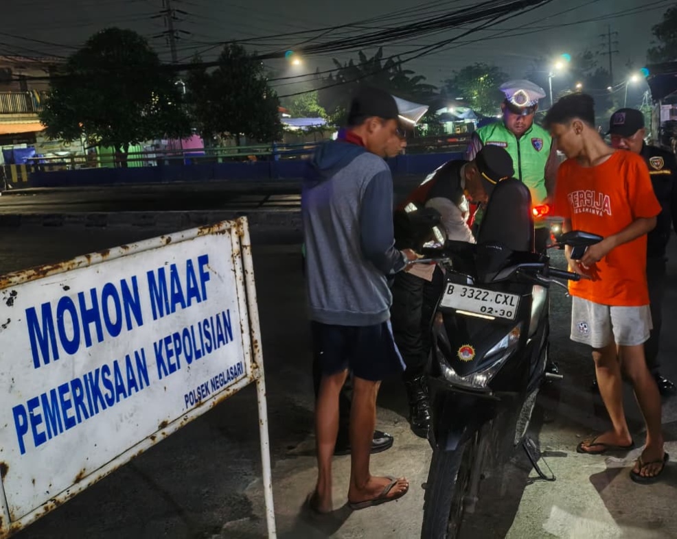 Patroli Jaga Jakarta Polsek Neglasari Sisir Titik Rawan, Antisipasi Tawuran dan Kejahatan Jalanan
