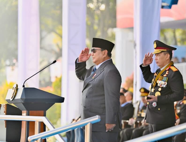 Presiden Prabowo Subianto memimpin Upacara Peringatan ke-80 Hari Bhayangkara Tahun 2026
