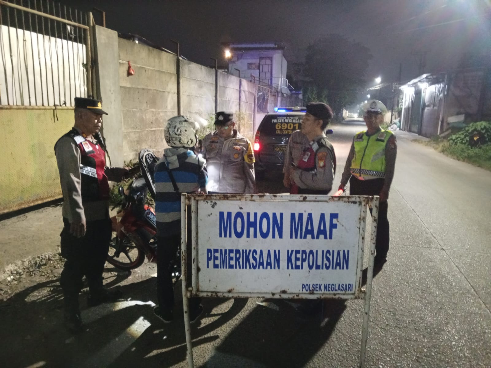 Polsek Neglasari Gelar Operasi Cipta Kondisi Jaga Jakarta+, Antisipasi Tawuran dan Kejahatan Jalanan