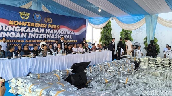 BNN Gerebek Gudang 3,37 Ton Narkoba dari Thailand di Gresik