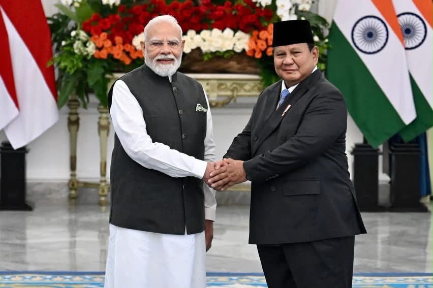 Presiden Prabowo Sambut Kunjungan Kenegaraan PM Modi di Istana Merdeka