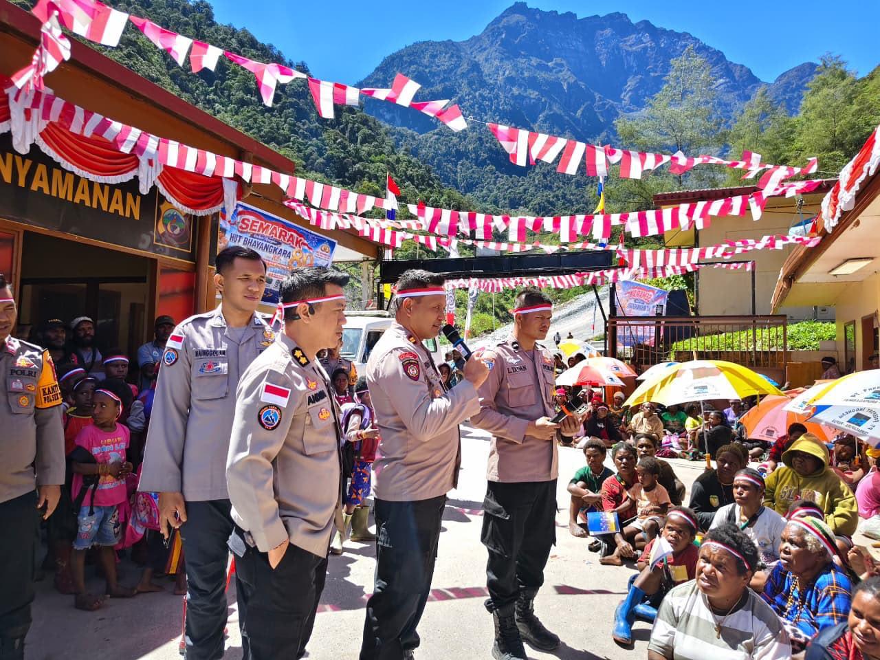 Semarak Hari Bhayangkara ke-80, Satgas Ops Damai Cartenz-2026 Hadir Membawa Harapan bagi Warga Tembagapura
