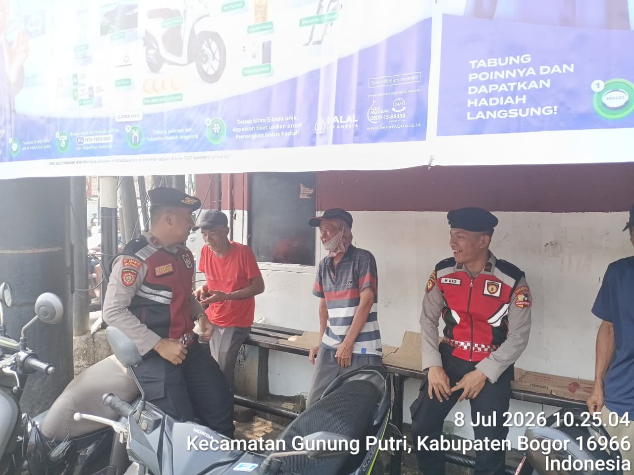 Jaga Kondusifitas Lingkungan, Ditsamapta Korsabhara Baharkam Polri Gelar Patroli Dialogis di Gunung Putri