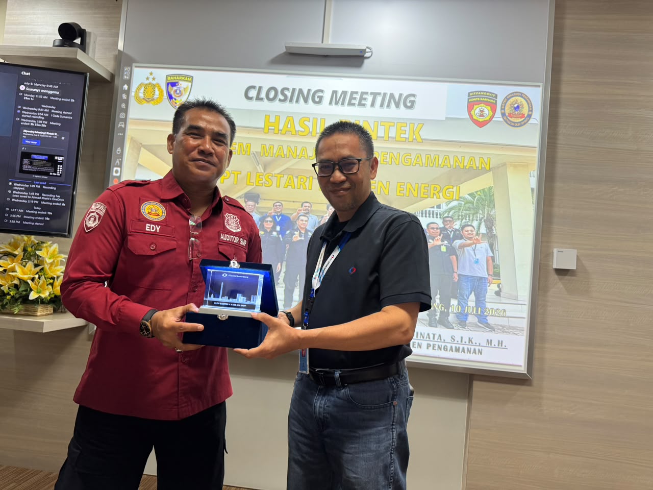 Kombes Pol Edy Sumardi Apresiasi Semangat Tim SMP PT Lestari Banten Energi pada Penutupan Bintek