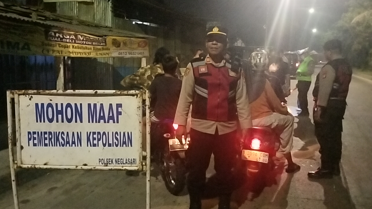 Patroli Jaga Jakarta, Polsek Neglasari Intensifkan Razia dan Patroli Mobile Antisipasi Kejahatan Jalanan