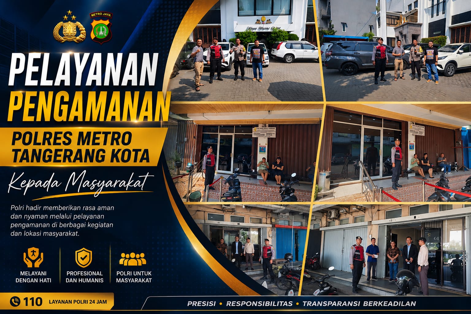 Polres Metro Tangerang Kota Pastikan Ibadah Mingguan di Gereja dan Vihara Berjalan Aman