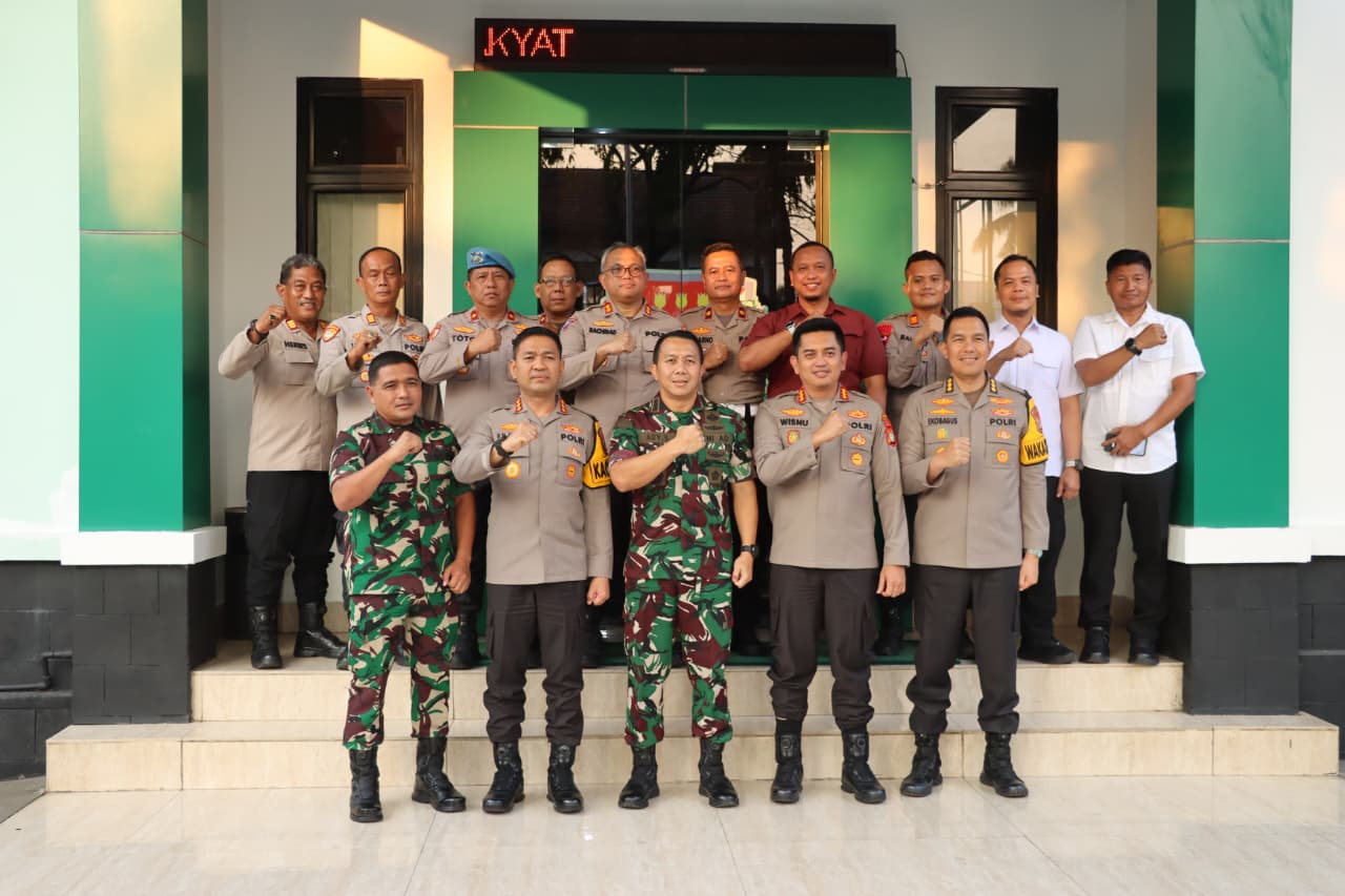 Kapolres Metro Tangerang Kota Pererat Sinergi Dengan Dandim 0506/Tangerang, Komitmen Jaga Kondusivitas Tangerang Raya