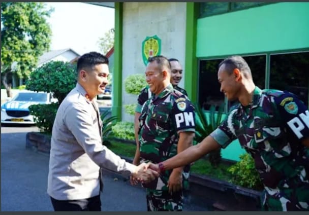 Kapolres Cirebon kota Perkuat Soliditas dan Sinergitas Bersama Dandenpom 111/3 Siliwangi Cirebon
