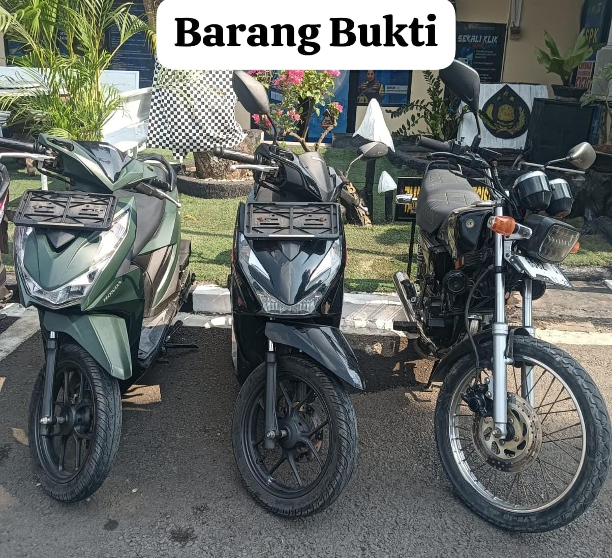 Kabur Bawa Motor Curian, Jejak GPS Antar Polisi Ringkus Tiga Pelaku Di Karawang
