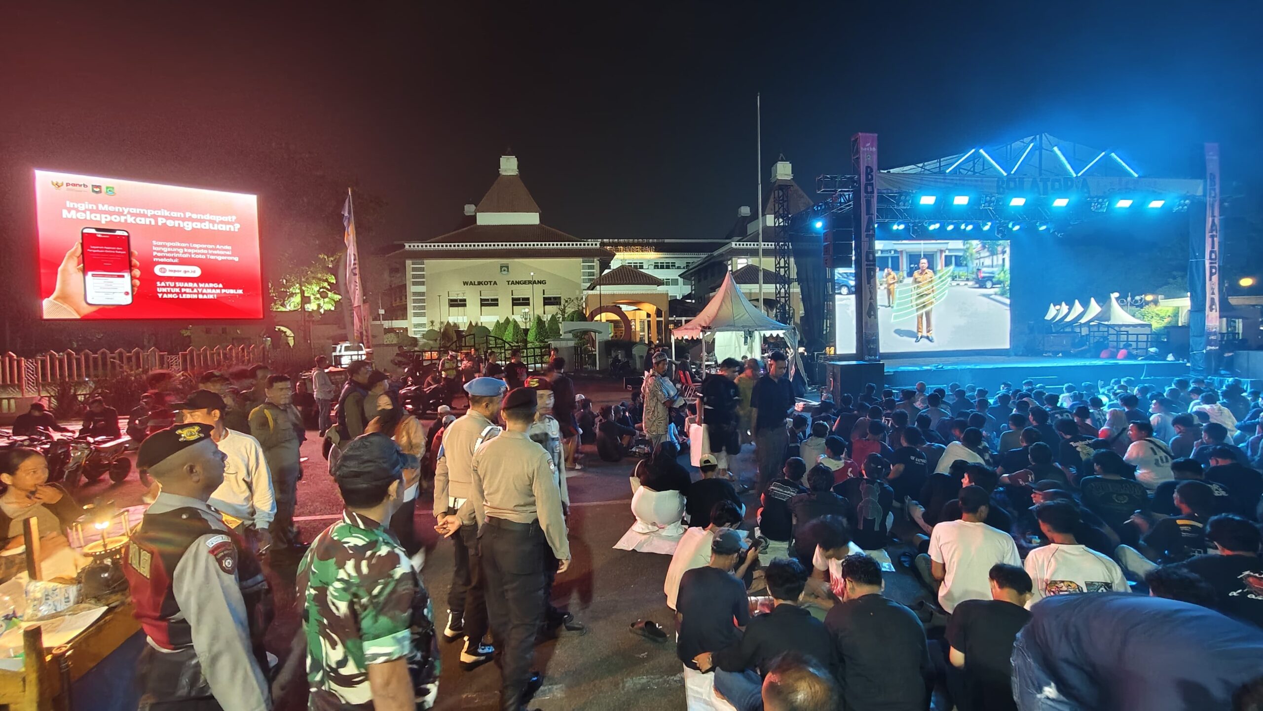 Lewat Nobar Final Piala Dunia, Polres Metro Tangerang Kota Perkuat Silaturahmi dengan Masyarakat
