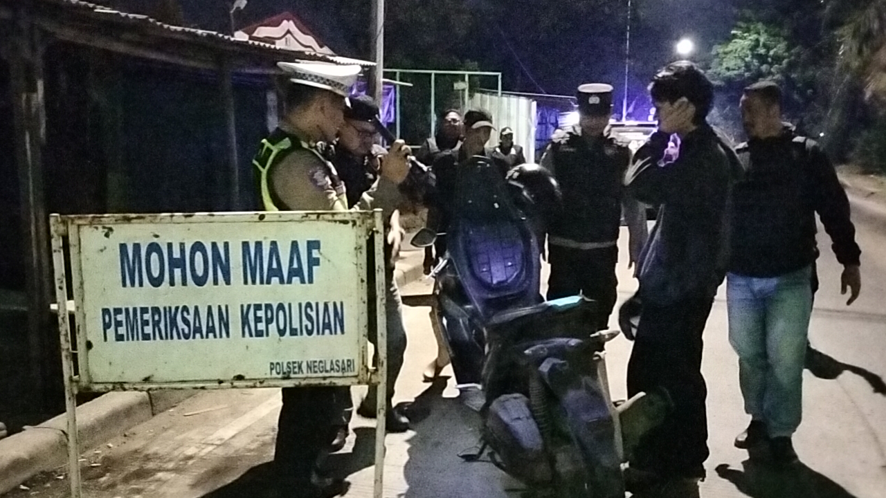 Patroli Jaga Jakarta, Polsek Neglasari Intensifkan Razia dan Patroli Mobile Antisipasi Gangguan Kamtibmas