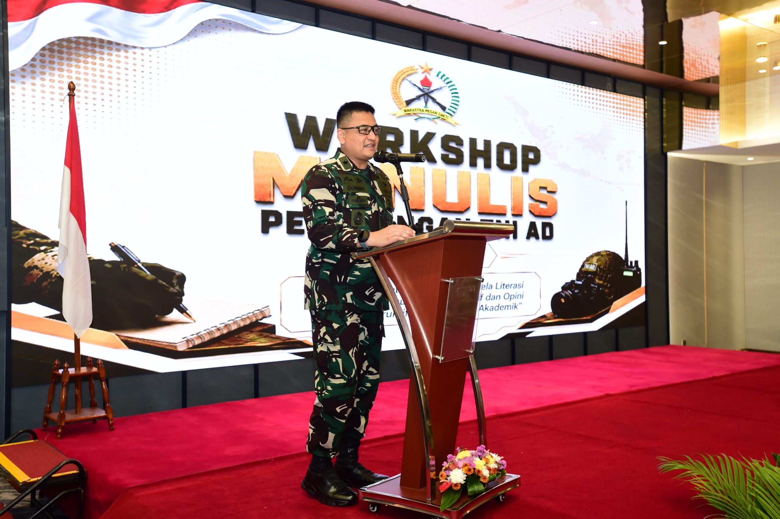 Kemampuan Menulis di Era Digital, Kadispenad: Ala Bisa Karena Biasa