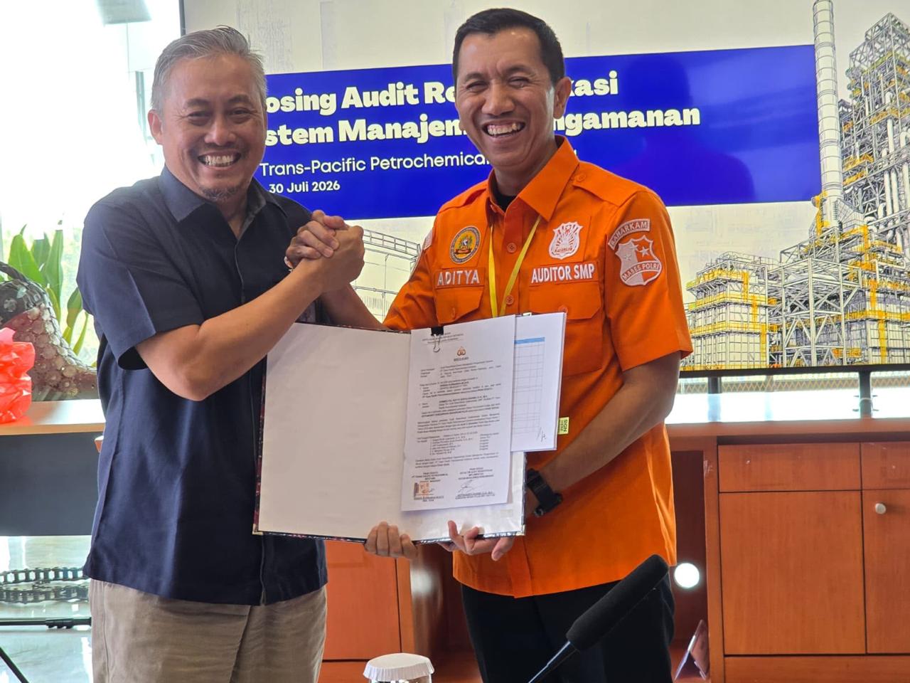 Rampungkan Audit Hari Ketiga, Tim Audit Baharkam Polri Sematkan Predikat GOLD untuk SMP PT TPPI